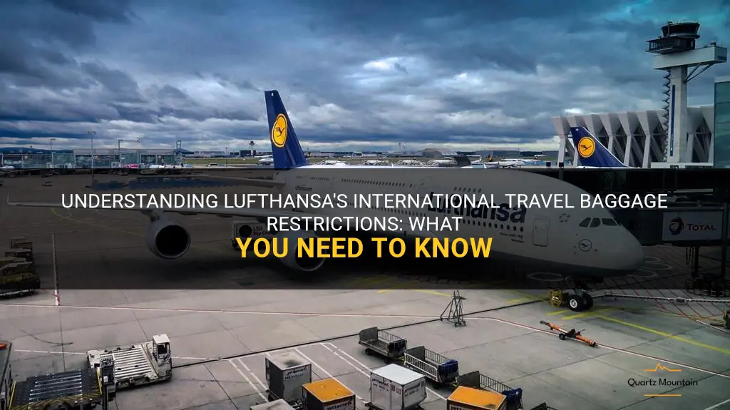 international travel baggage restrictions lufthansa