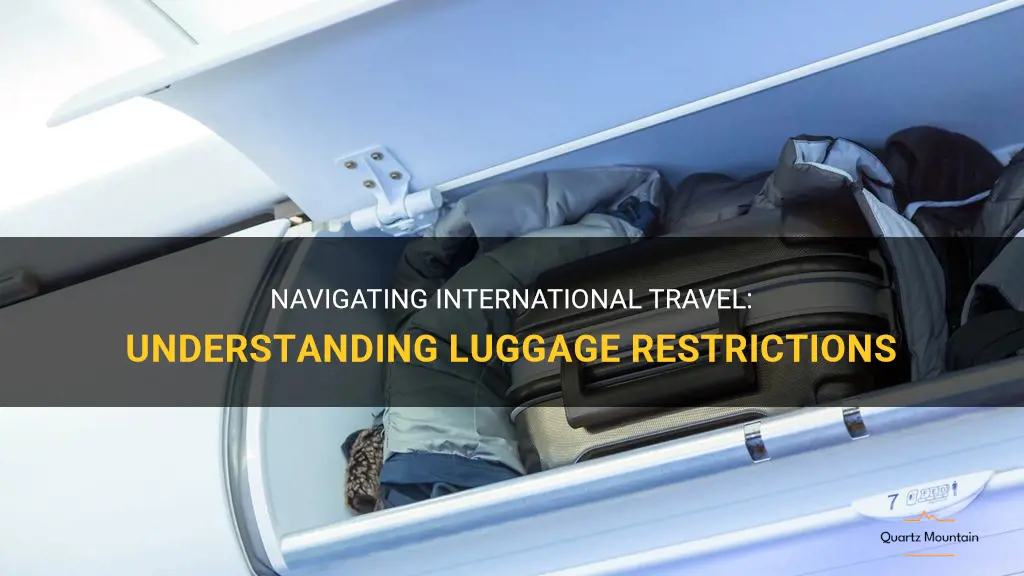 international travel luggage restrictions