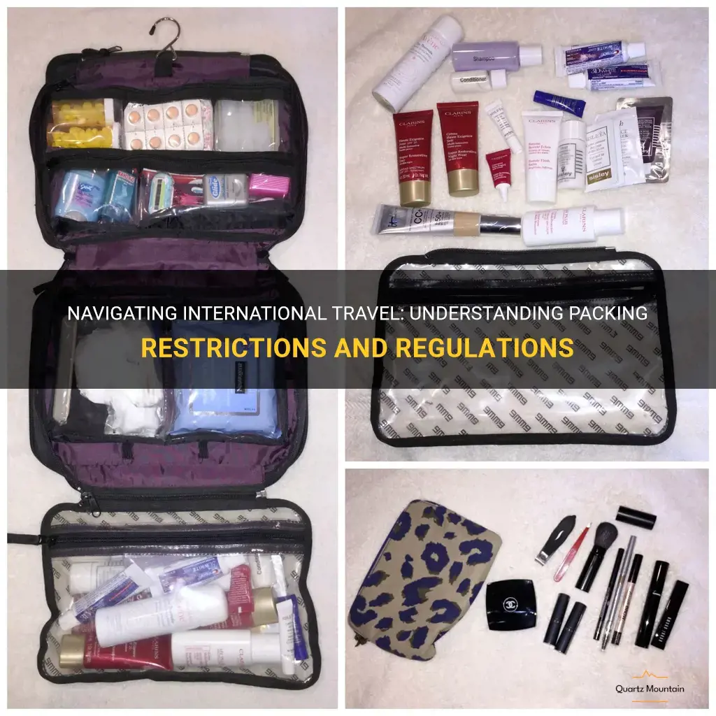 international travel packing restrictions
