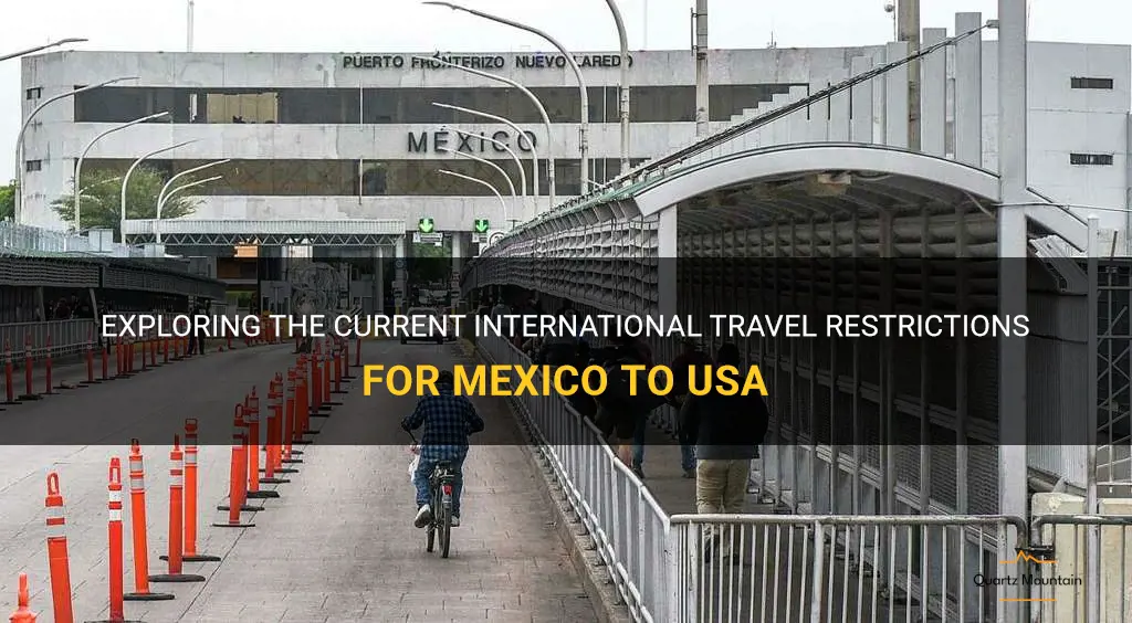 international travel restrictions from mexico to usa