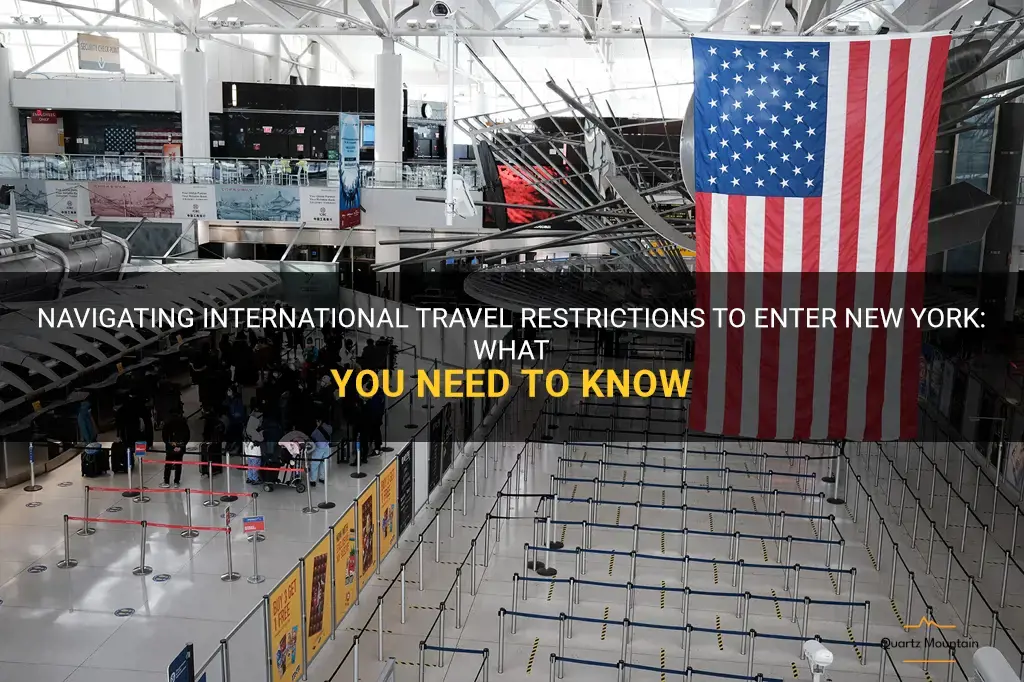 international travel restrictions into new york