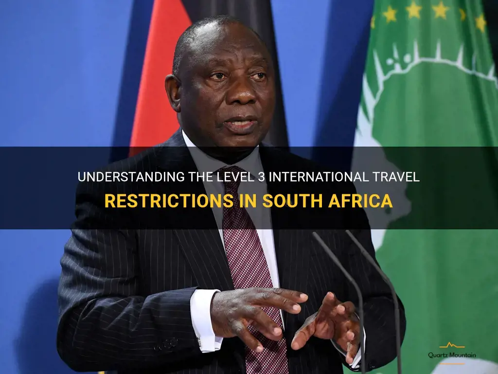 international travel restrictions south africa level 3