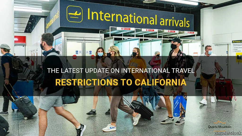international travel restrictions to california