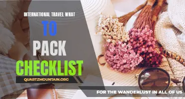 Essential Items to Include in Your International Travel Packing Checklist