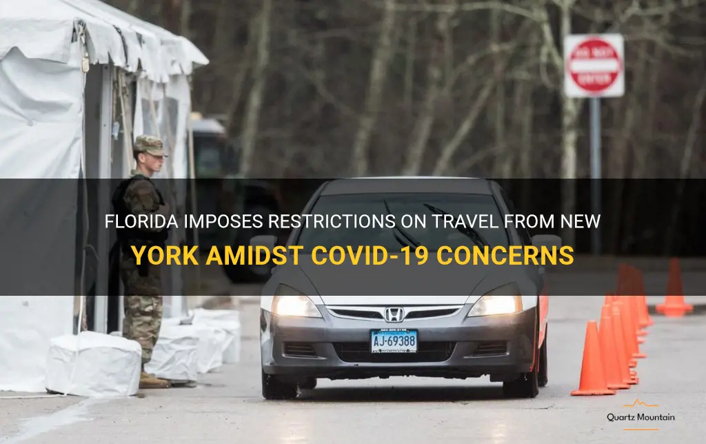is florida restricting travel from new york