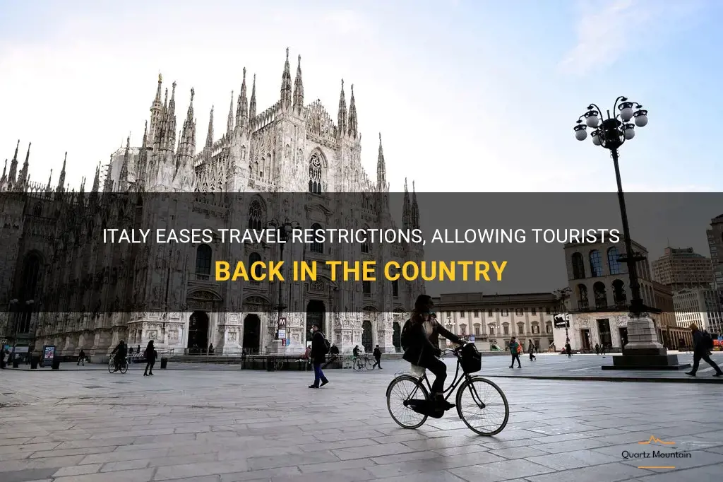 is italy changing travel restrictions