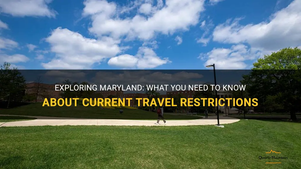 is travel to maryland restricted