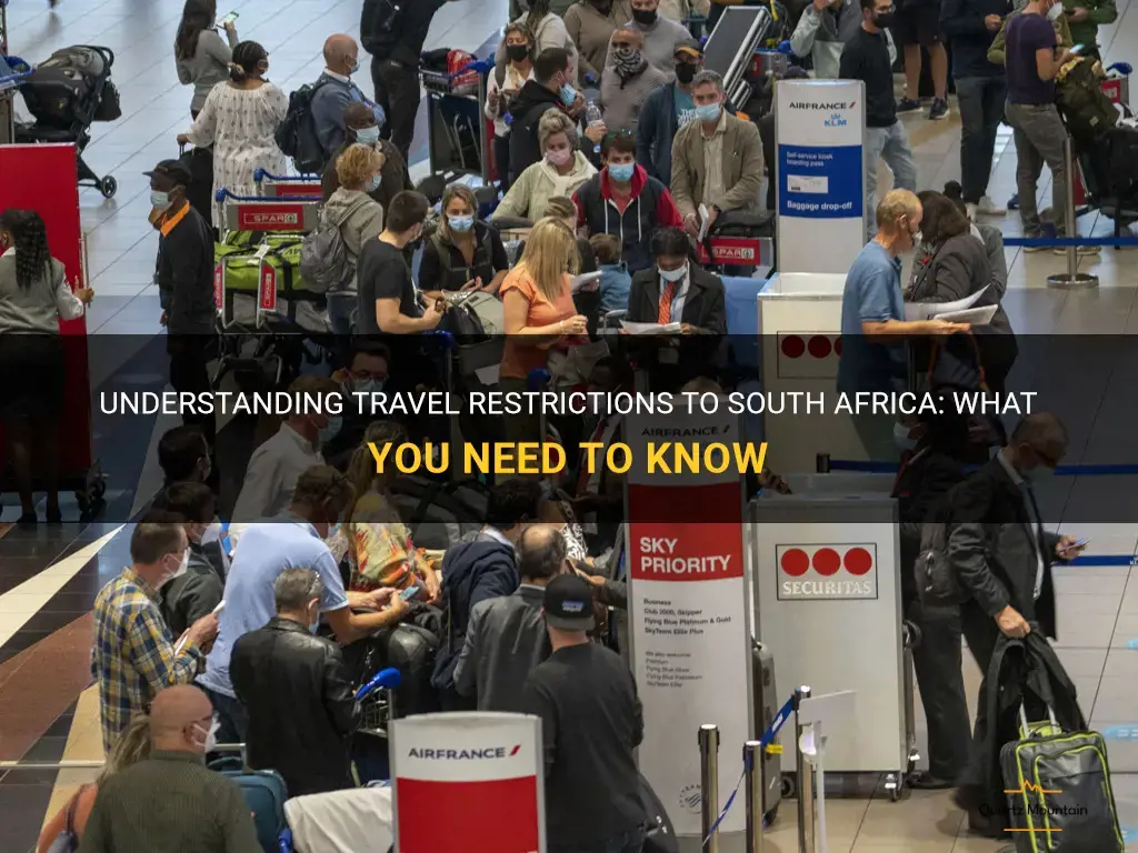 is travel to south africa restricted