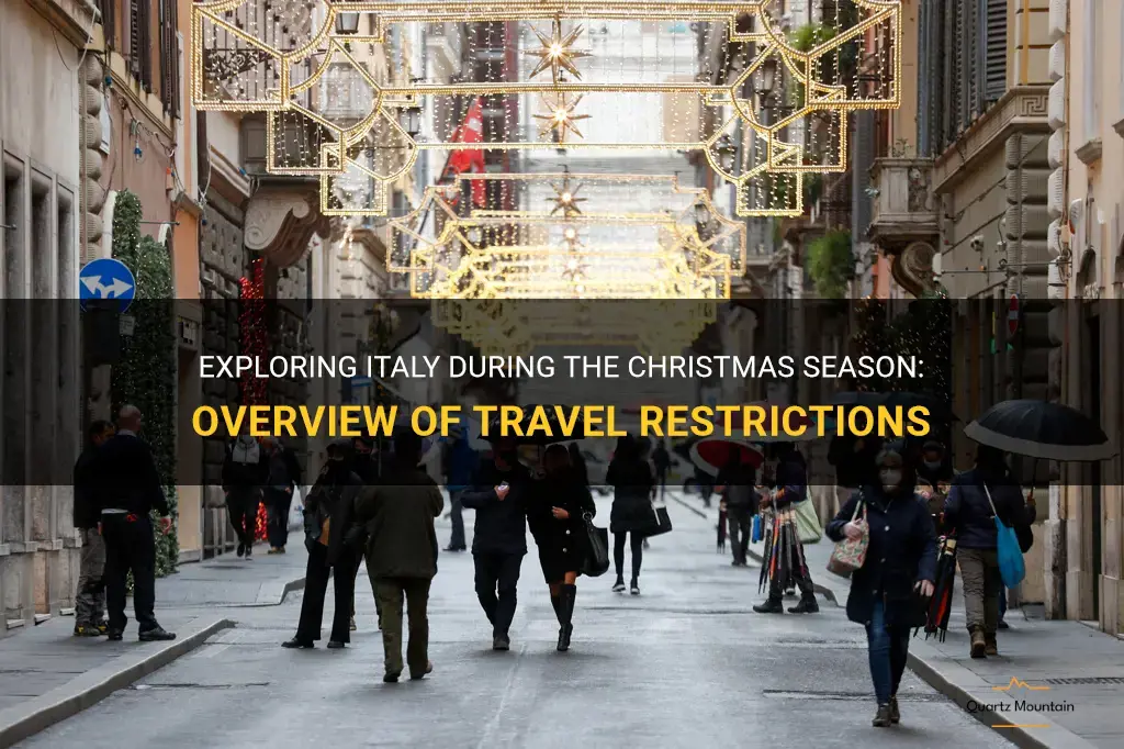 italy christmas travel restrictions