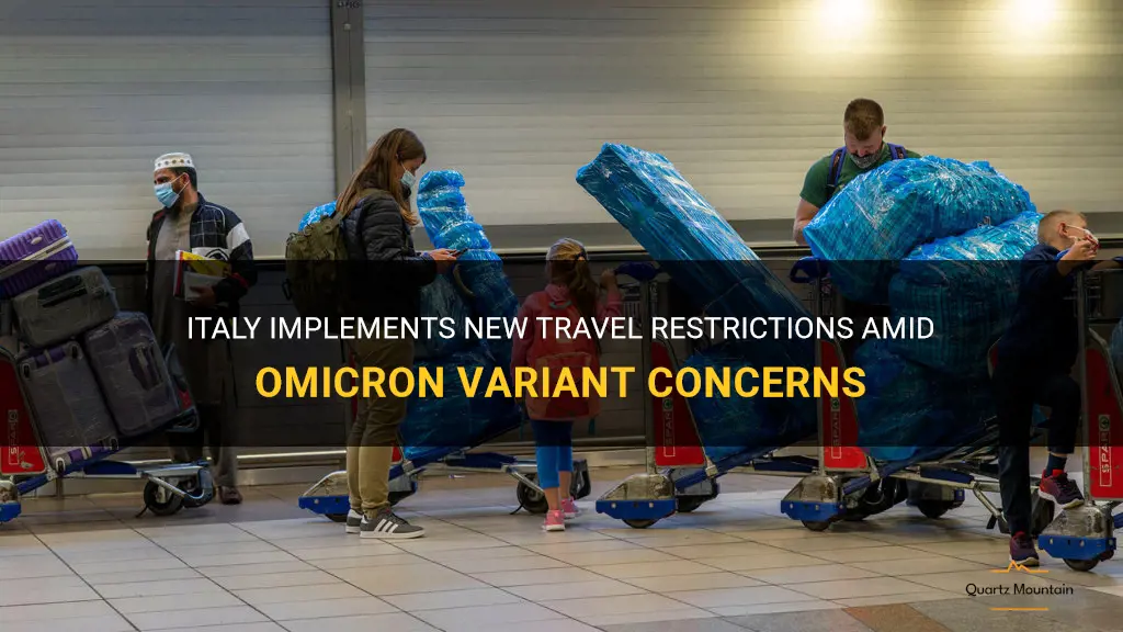 italy omicron travel restrictions