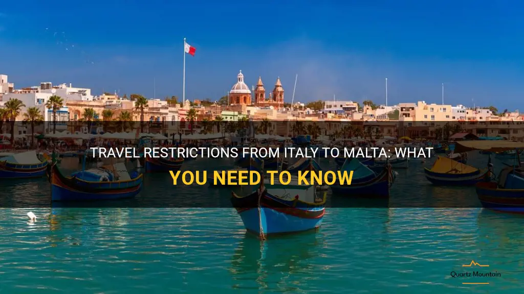 italy to malta travel restrictions