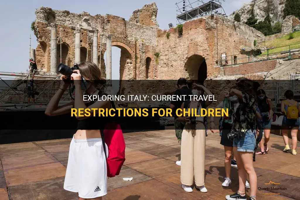italy travel restrictions children