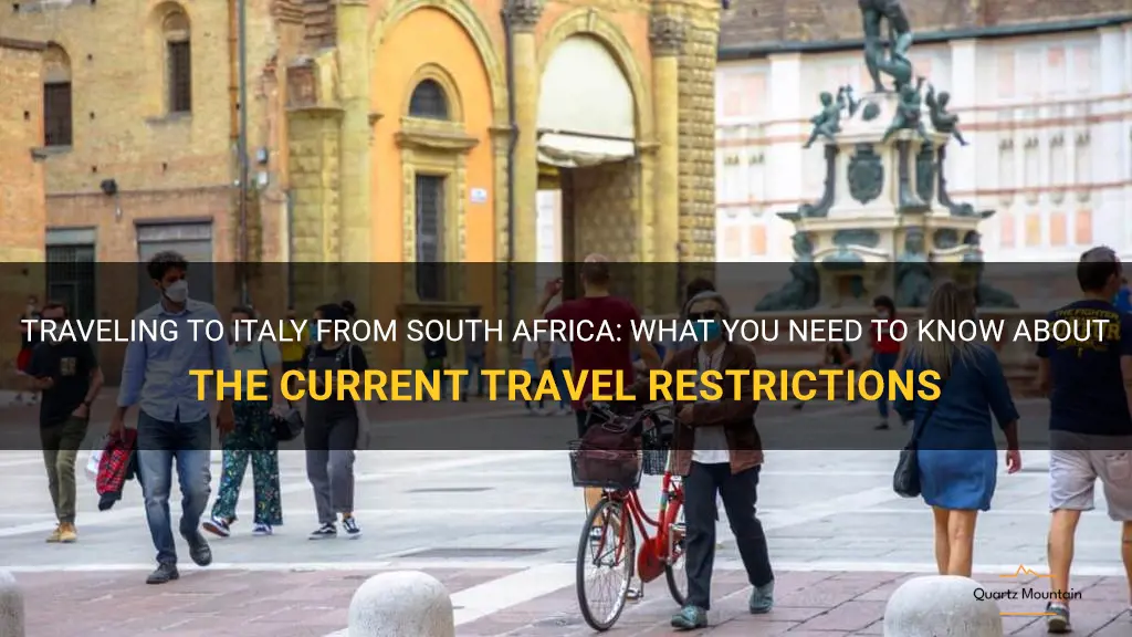 italy travel restrictions south africa
