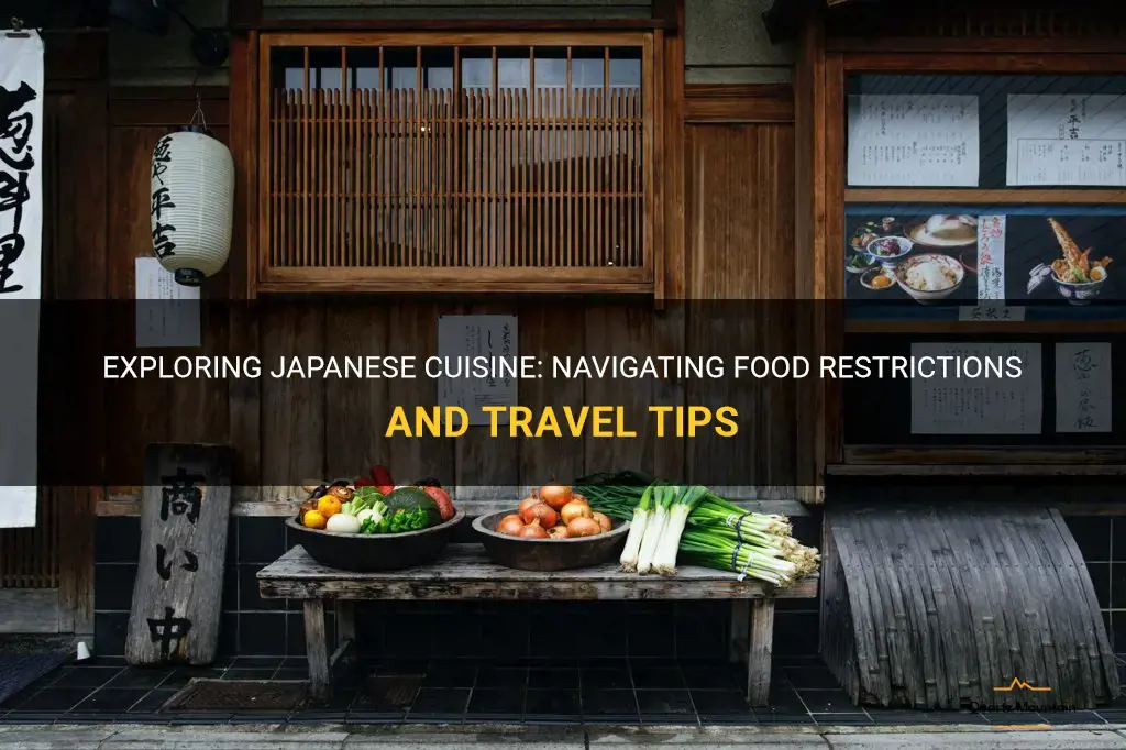 japan travel restrictions food