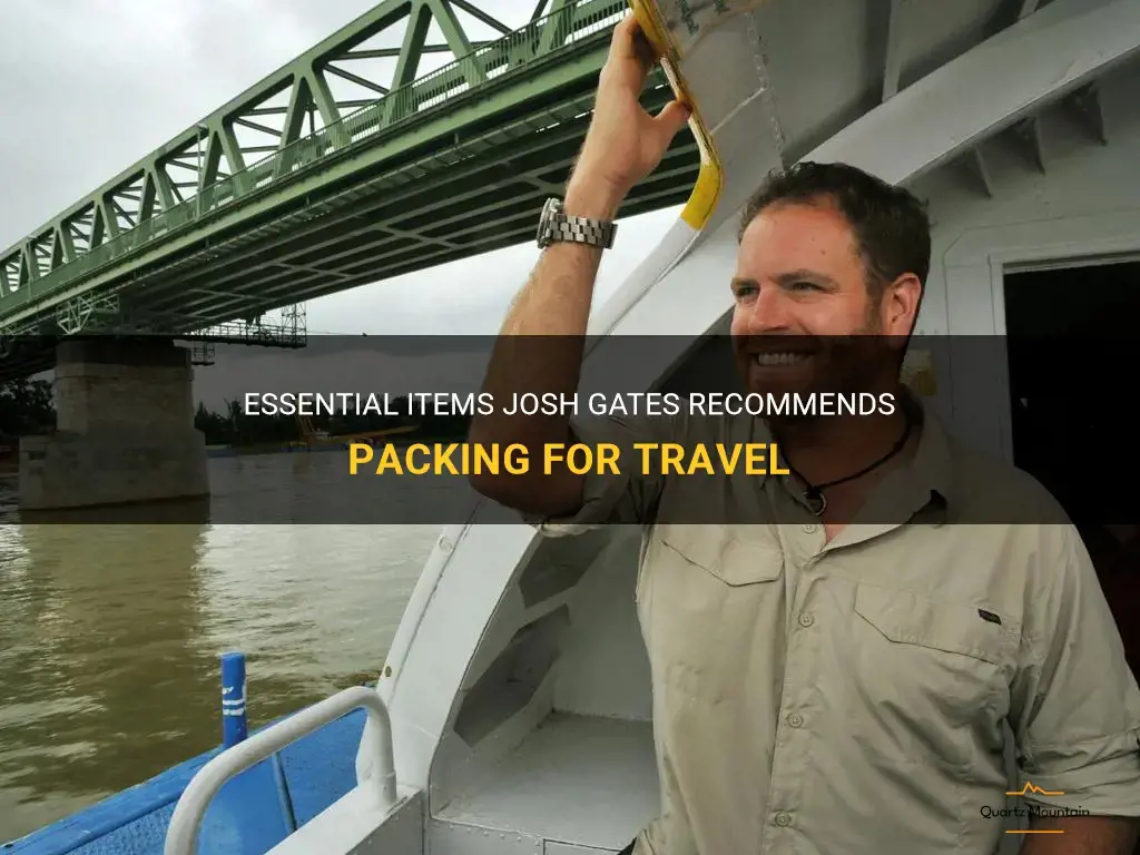 josh gates what to pack for travel
