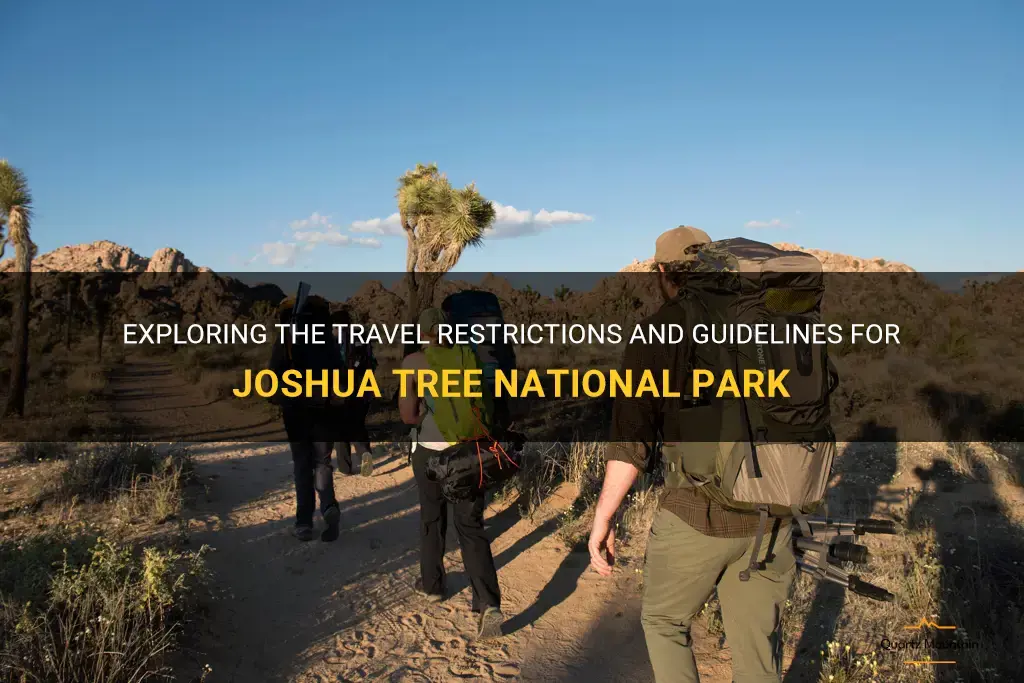 joshua tree travel restrictions