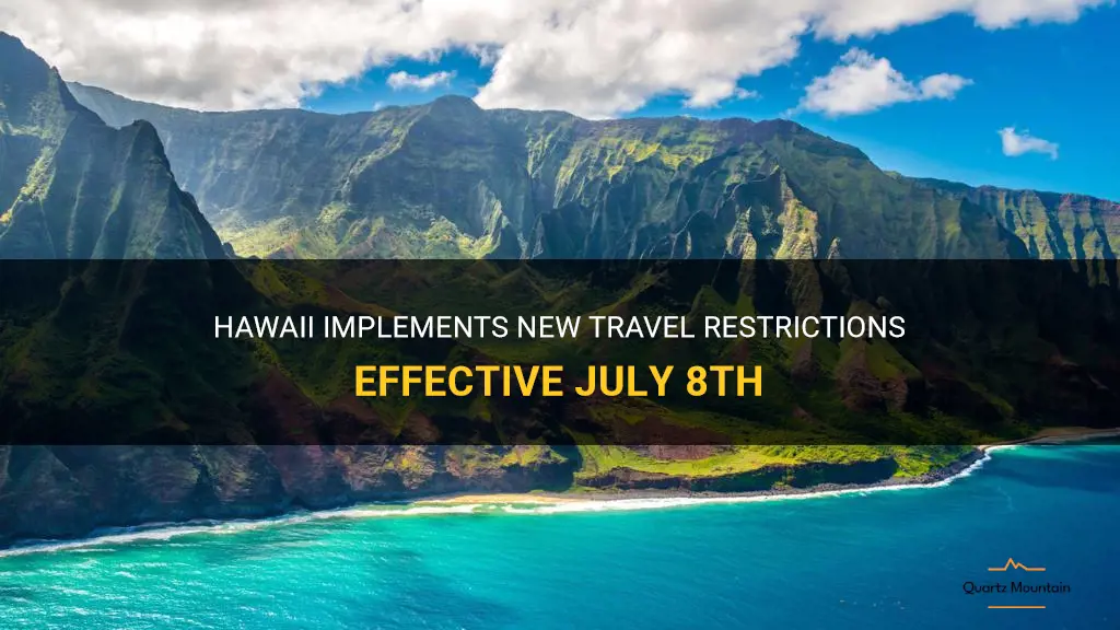 july 8 hawaii travel restrictions
