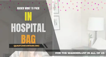 Essential Items to Pack in Your Hospital Bag: A Guide by Kaiser