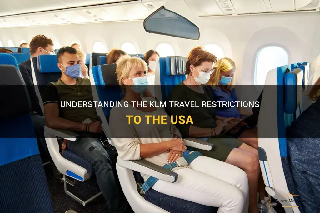 klm travel restrictions to usa