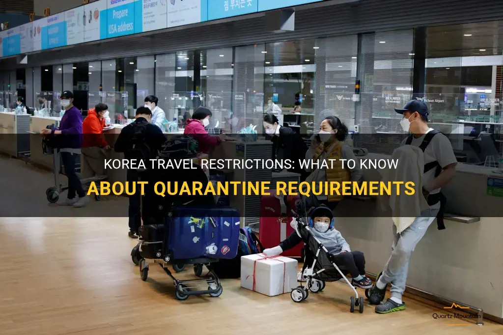 korea travel restrictions quarantine