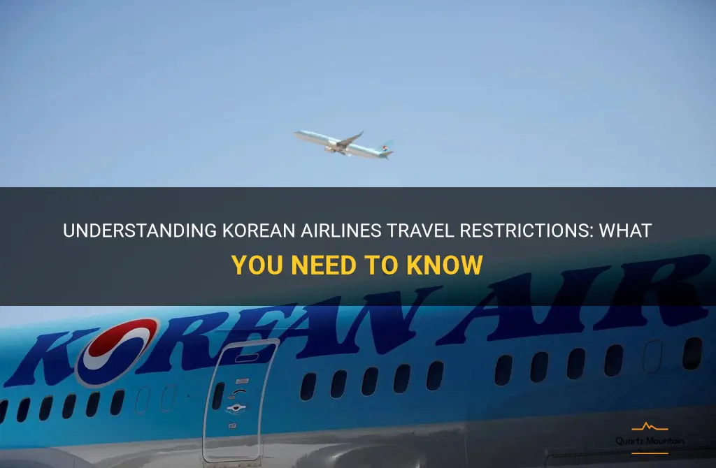 korean airlines travel restrictions