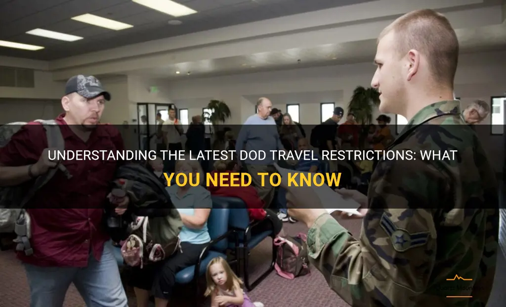latest dod travel restrictions
