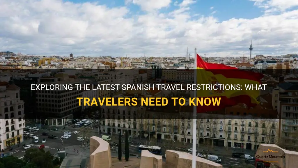 latest spanish travel restrictions