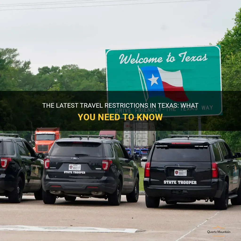 latest travel restrictions in Texas