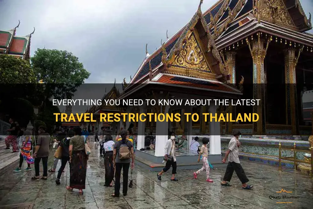 latest travel restrictions to thailand