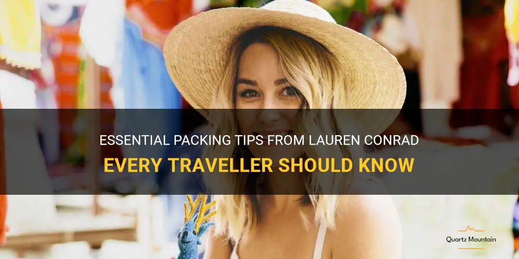 lauren conrad what to pack