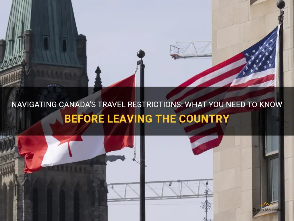 leaving canada travel restrictions