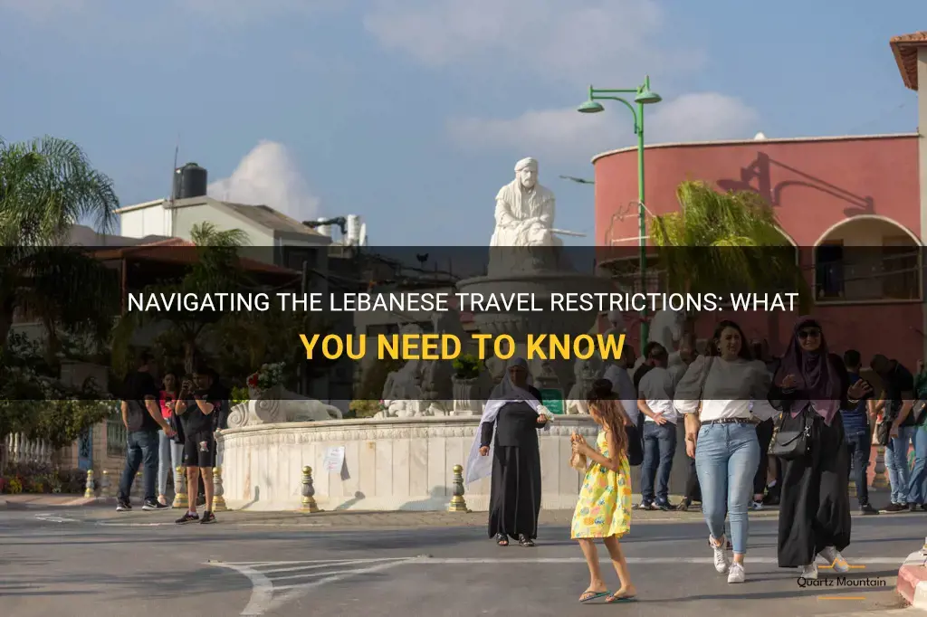 lebanese travel restrictions