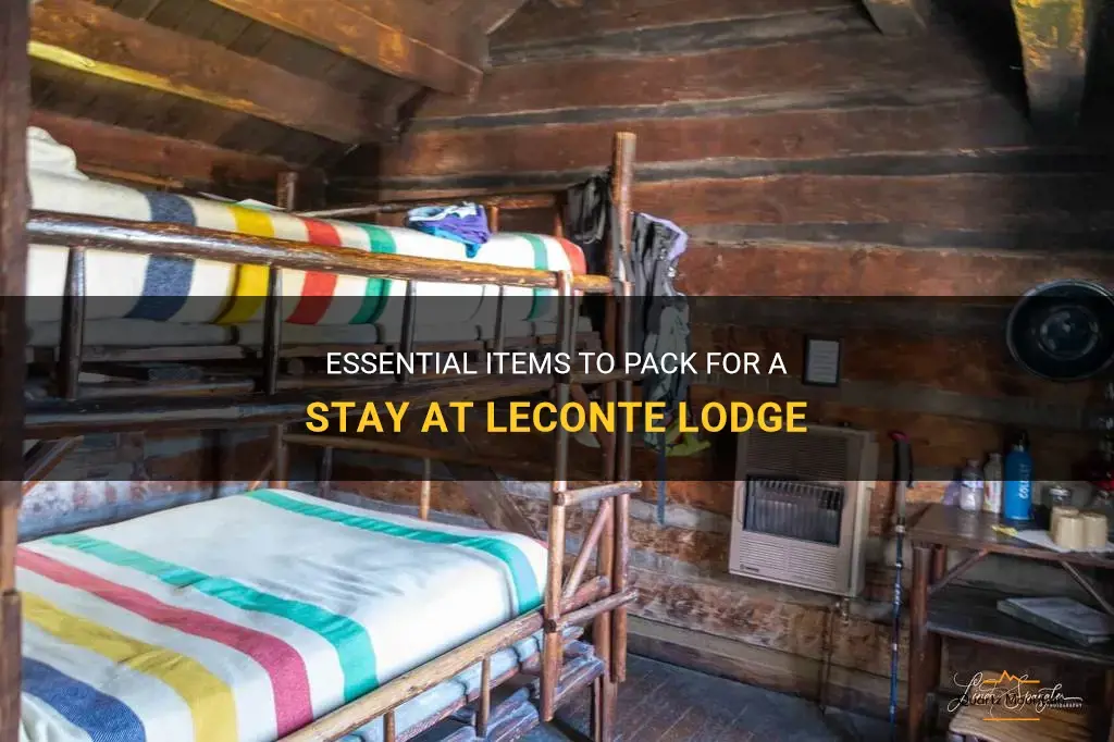 leconte lodge what to pack