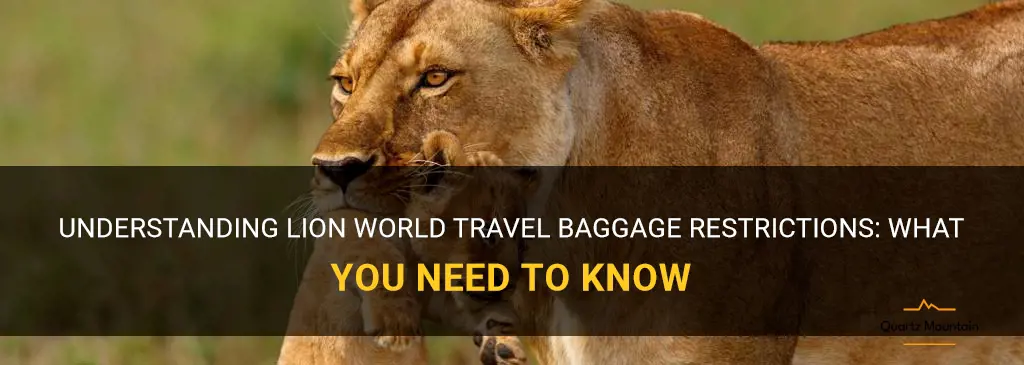 lion world travel baggage restrictions