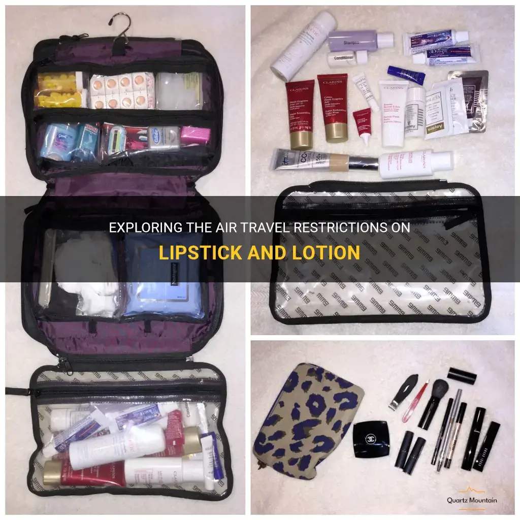 lipstick lotion air travel restrictions
