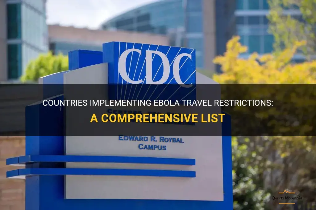 list of countries with ebola travel restrictions