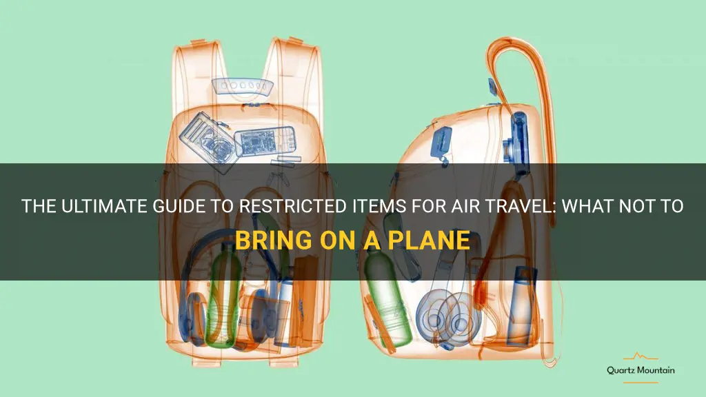 list of restricted items for air travel