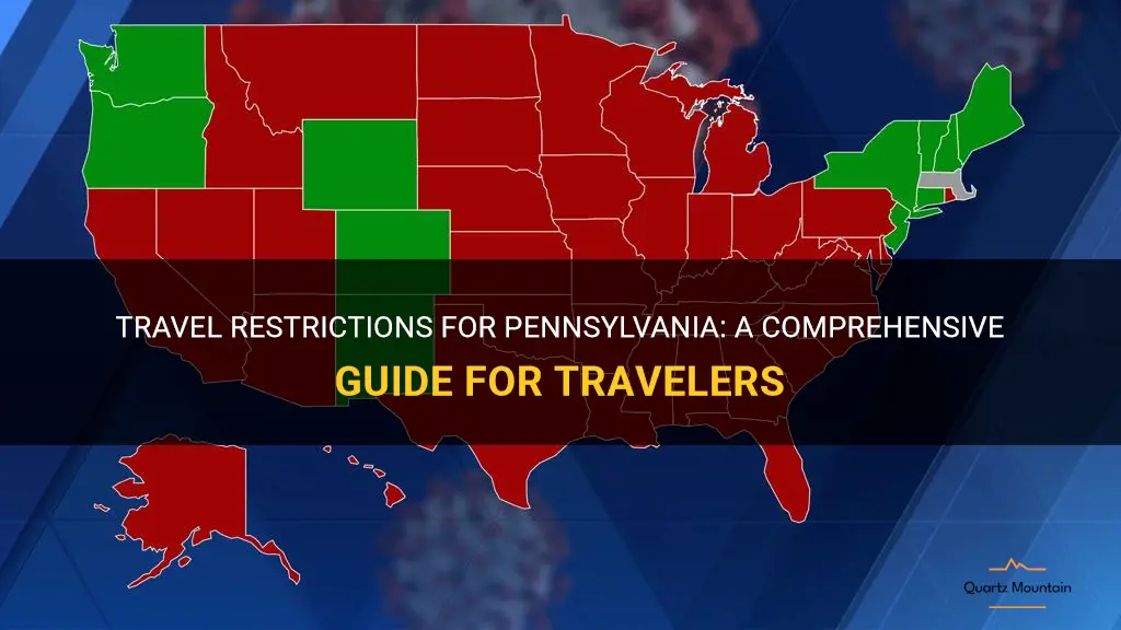 list of travel restrictions for pa