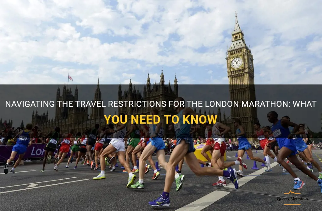 london marathon travel restrictions