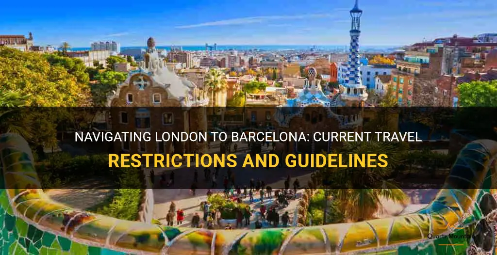 london to barcelona travel restrictions