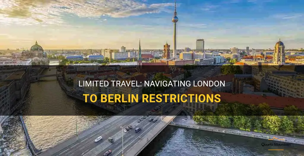 london to berlin travel restrictions