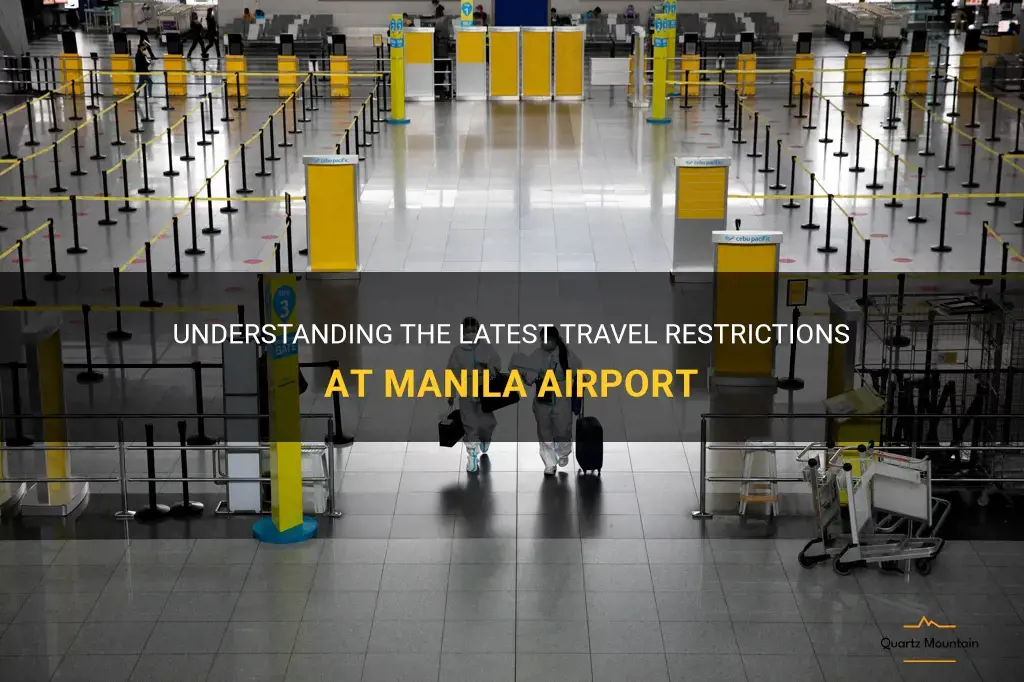 manila airport travel restrictions