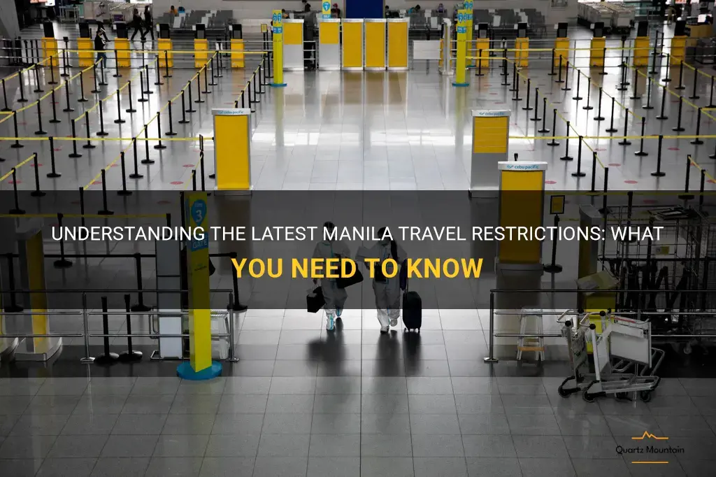 manilla travel restrictions