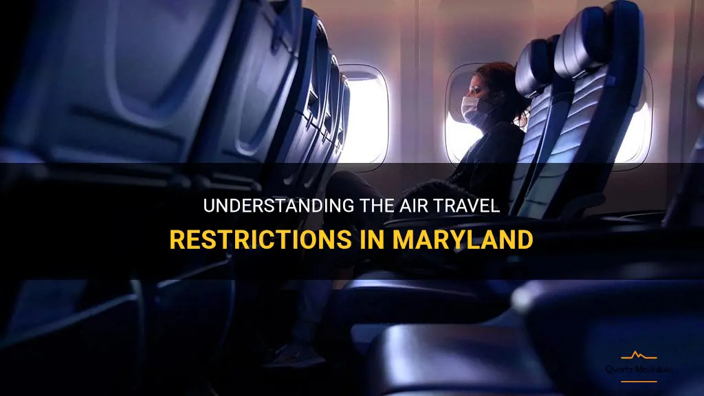 maryland air travel restrictions