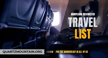 The Maryland Restricted Travel List: Everything You Need to Know