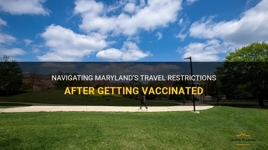 maryland travel restrictions if vaccinated