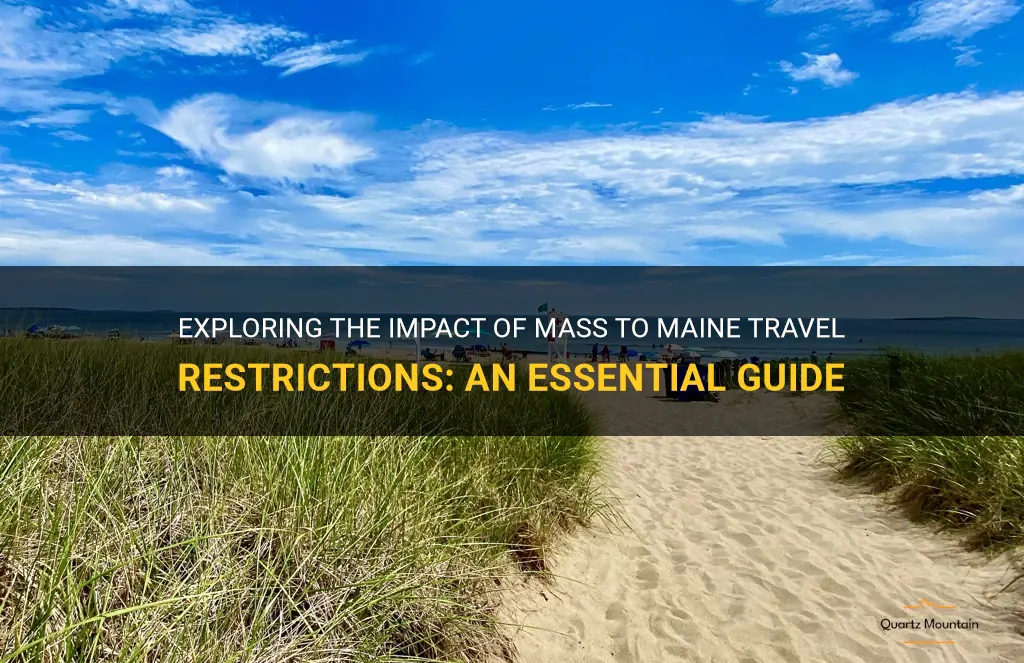 mass to maine travel restrictions