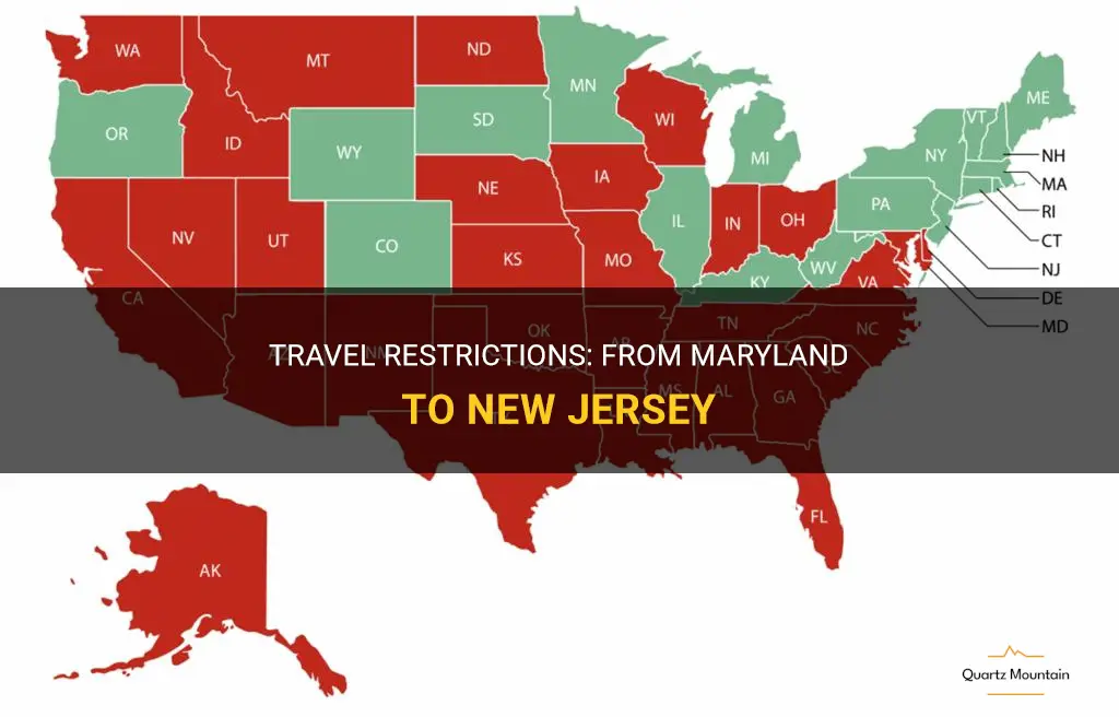 md to nj travel restrictions