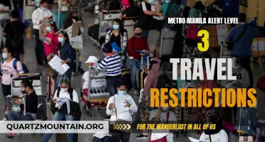 Metro Manila Imposes Alert Level 3 Travel Restrictions