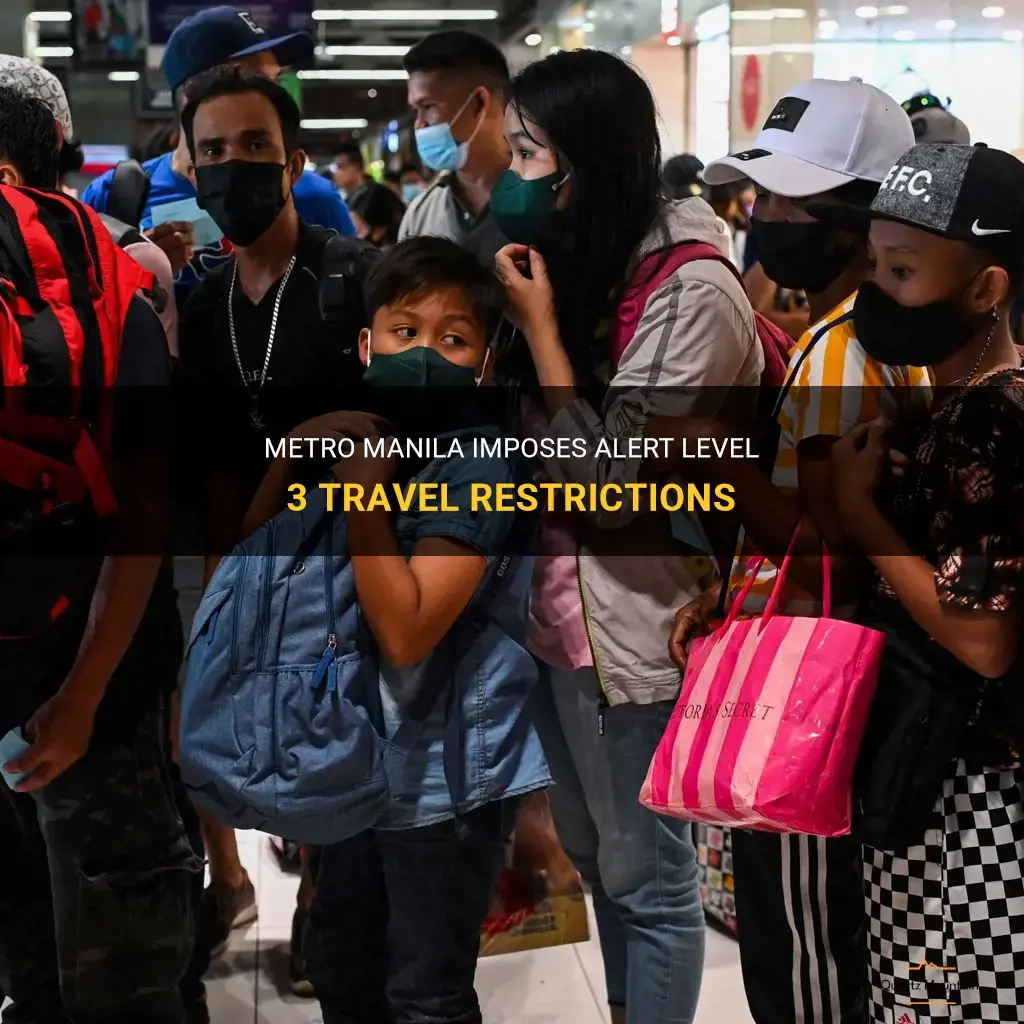 metro manila alert level 3 travel restrictions
